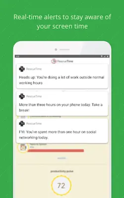 RescueTime android App screenshot 1