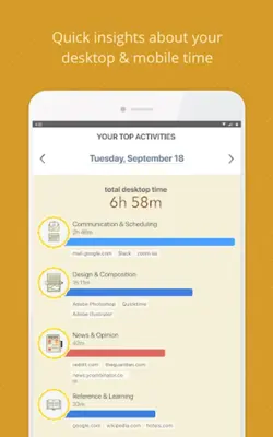 RescueTime android App screenshot 3