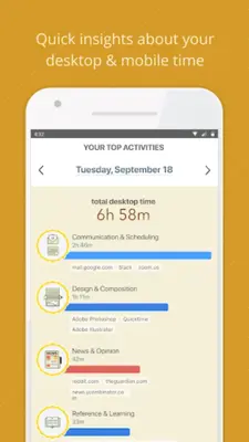 RescueTime android App screenshot 8